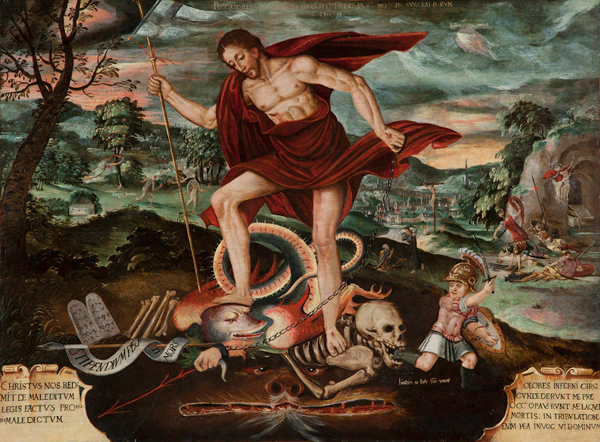 Christ Descending into Hell</em>, Peruvian, 18th century