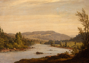 Sanford Robinson Gifford (1823–1880), Landscape with River (Scene in Northern New York), 1849