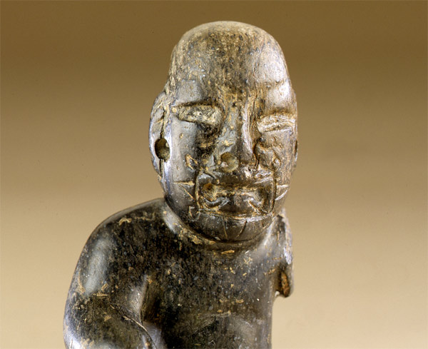 <em>Olmec Figure of a Man</em>, detail