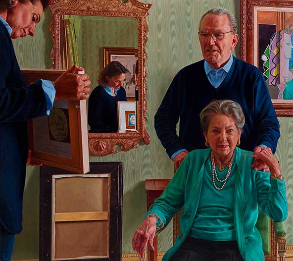 Wim Heldens, <i>Harry Djanogly; Carol Ann Djanogly</i>, 2017, oil on canvas