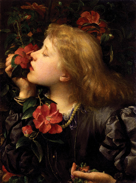 George Frederic Watts, Ellen Terry ('Choosing'), oil on strawboard mounted on Gatorfoam, 1864, Accepted in lieu of tax by H.M. Government and allocated to the Gallery, 1975, Primary Collection, NPG 5048