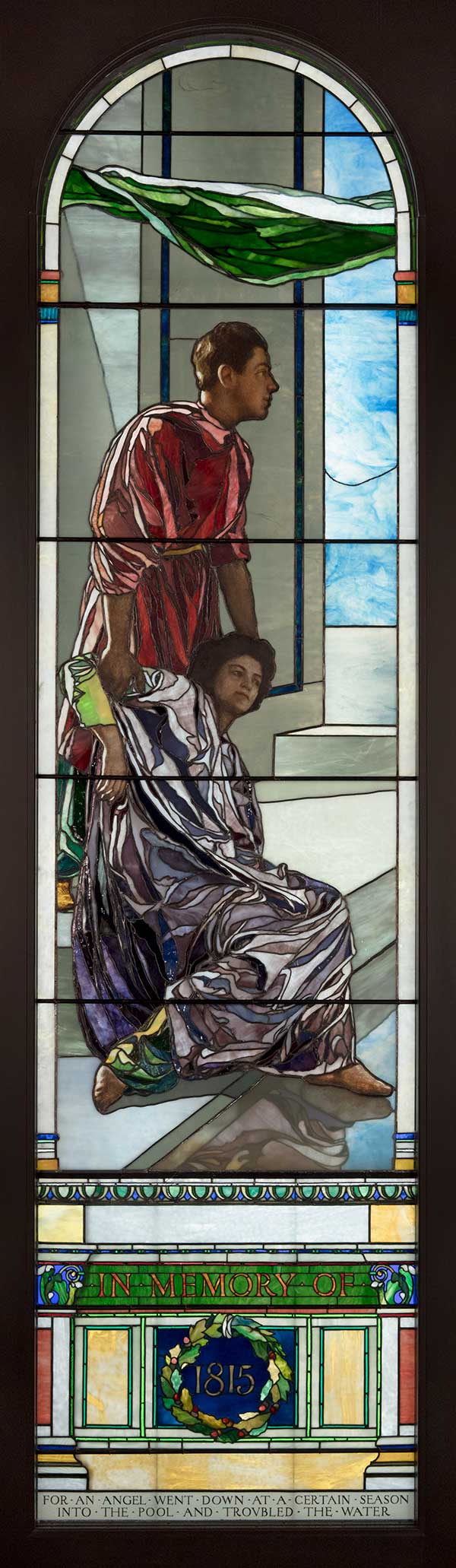 John La Farge, The Pool at Bethesda, 1898, stained glass