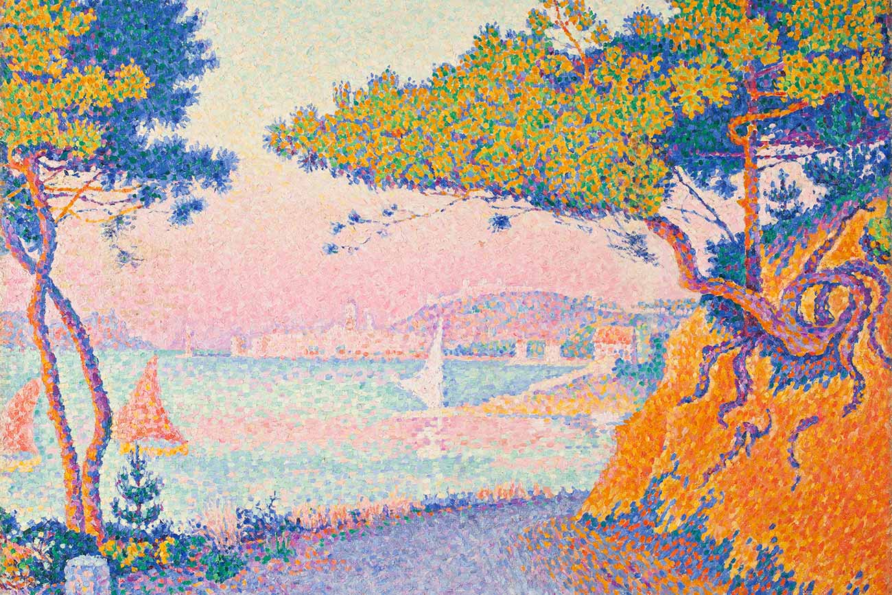 Paul Signac, 'Golfe Juan' detail, 1896, oil on canvas