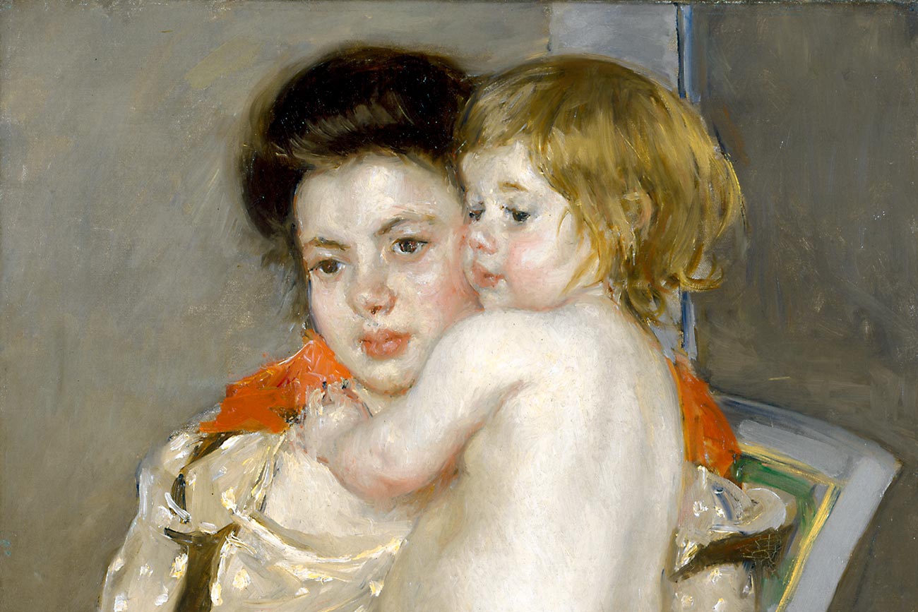 Mary Cassatt, 'Reine Lefebvre Holding a Nude Baby (Mother and Child)', detail, 1902–1903, oil on canvas