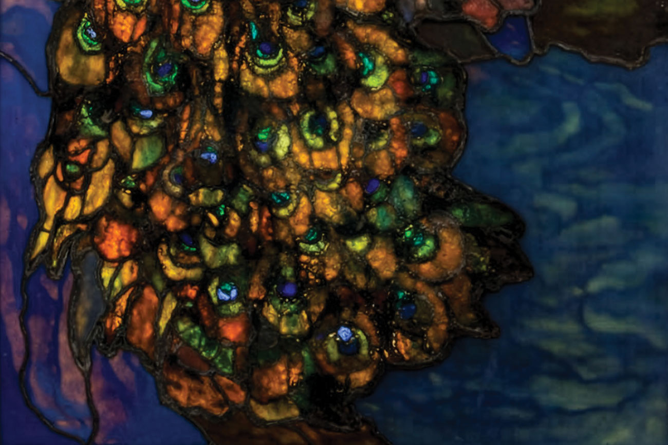 John La Farge, 'Peacock Window,', detail, 1892–1908, stained glass