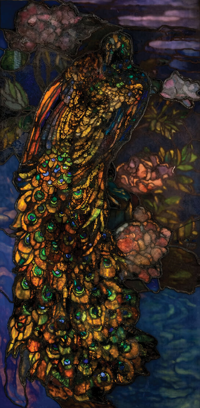 John La Farge, 'Peacock Window', 1892-1908, stained glass