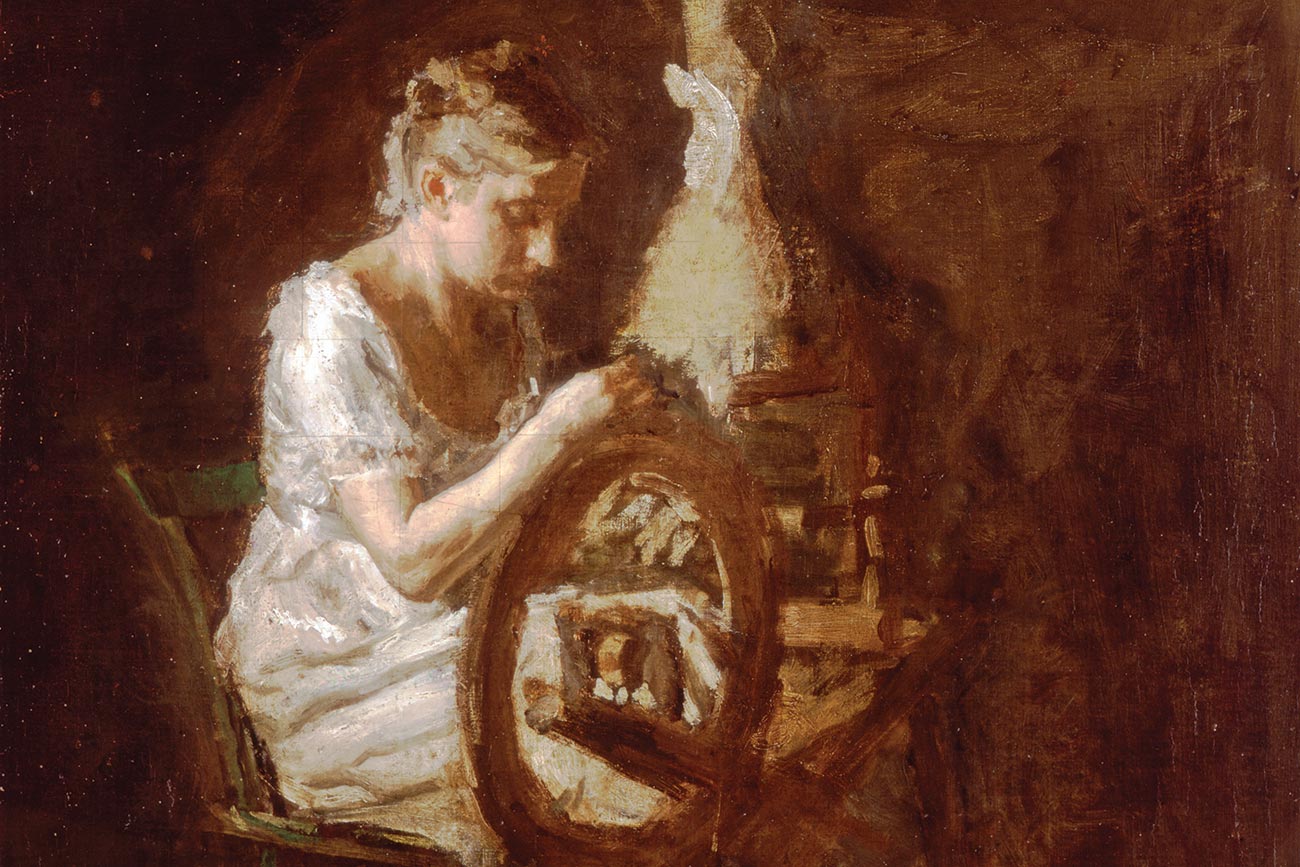Thomas Eakins, 'The Spinner', about 1876, oil on canvas