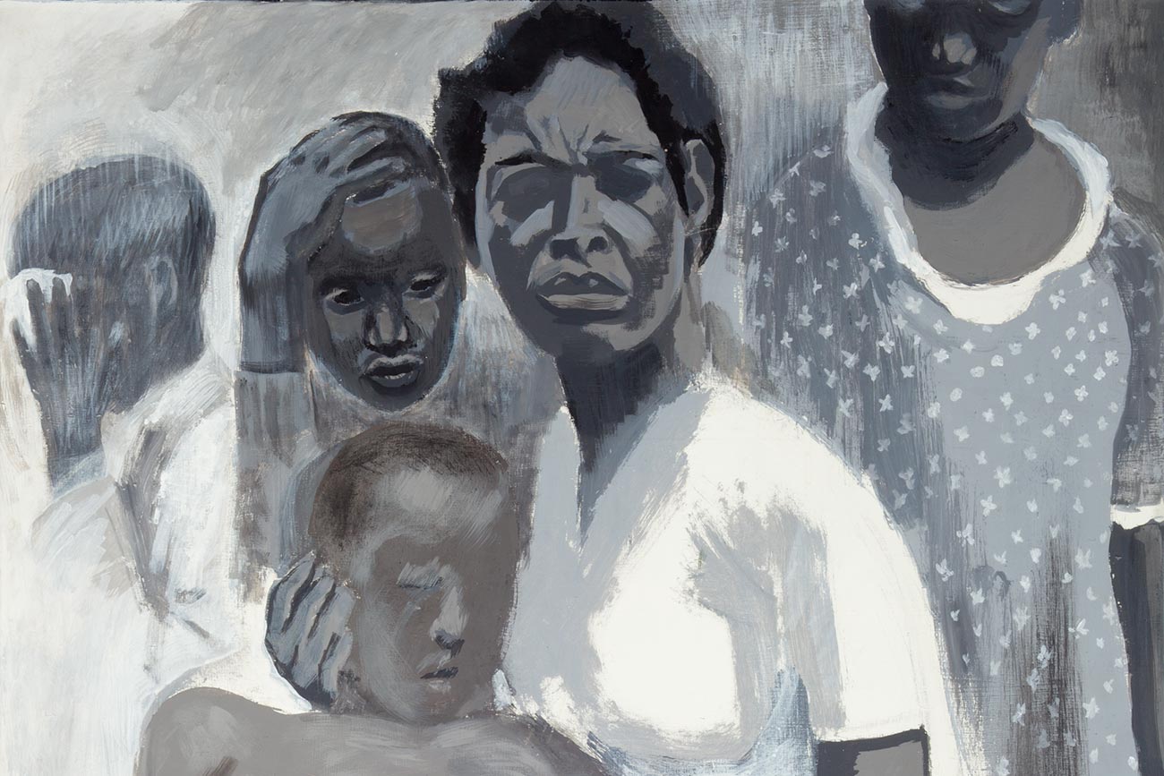 Reginald Gammon, 'Holy Family,' detail, 1964, acrylic on Masonite