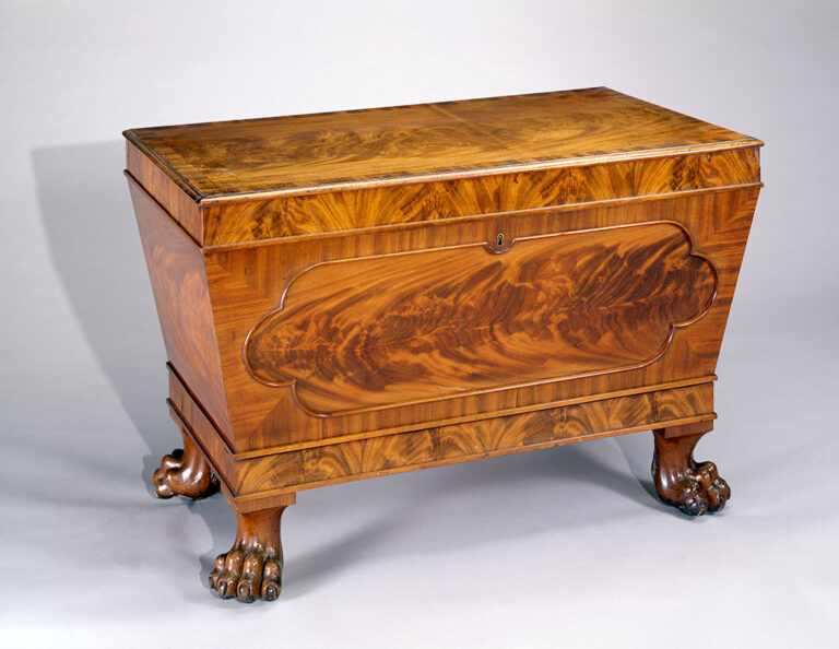 Isaac Vose and Son, 'Wine Cooler,' about 1820, mahogany with mahogany veneer