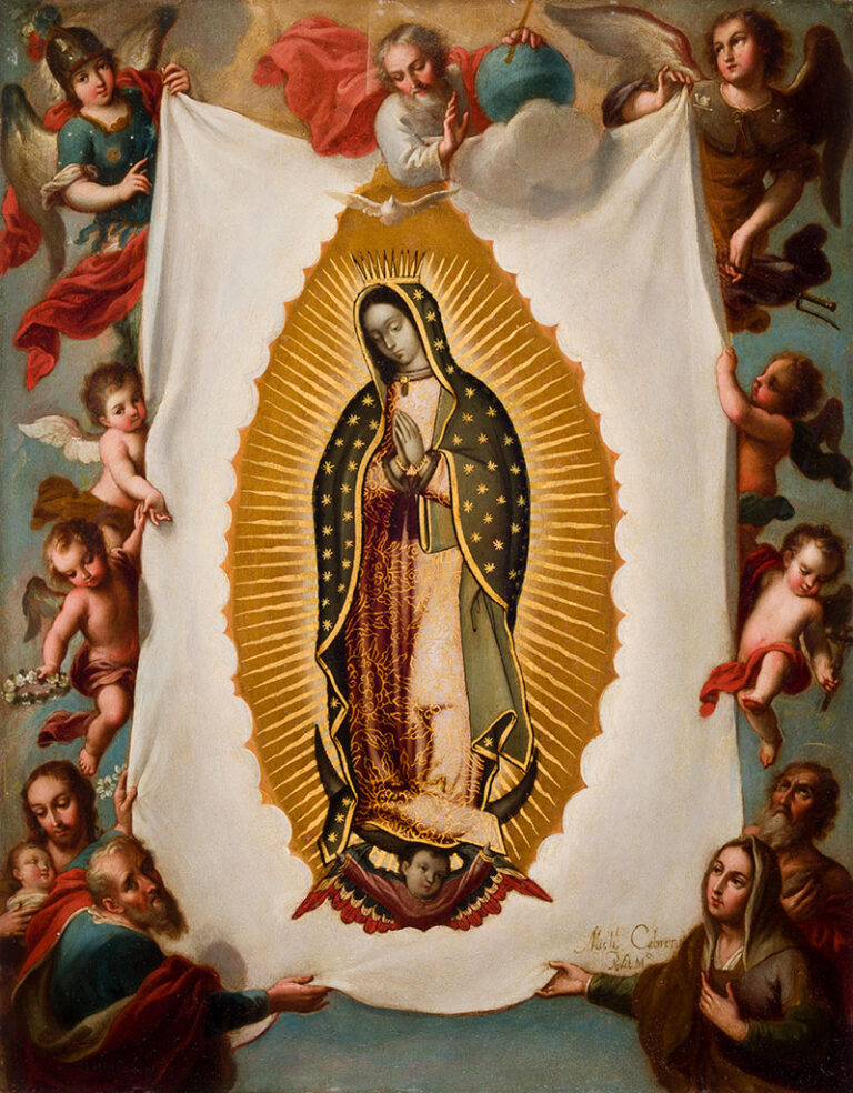 Miguel Cabrera, 'The Virgin of Guadalupe,' about 1755, oil and gold leaf on copper