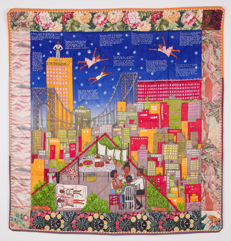 Faith Ringgold, Tar Beach #2, 1990, silkscreen on silk