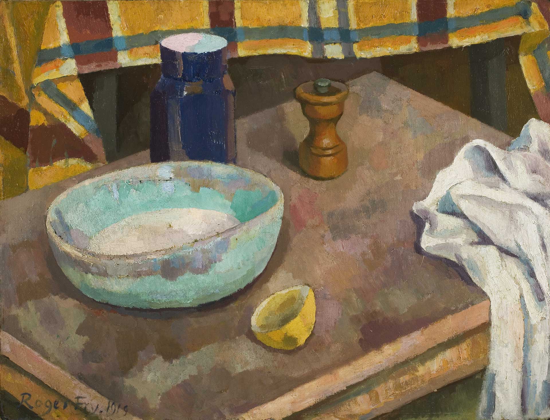 Roger Fry, 'The Blue Bowl,' 1919, oil on composition board