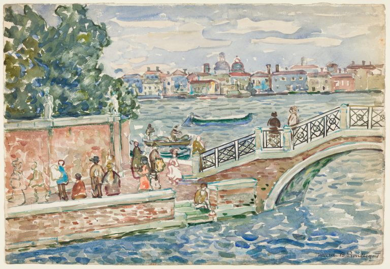 Maurice Brazil Prendergast, Venice, 1901, watercolor over graphite on moderately thick cream wove paper