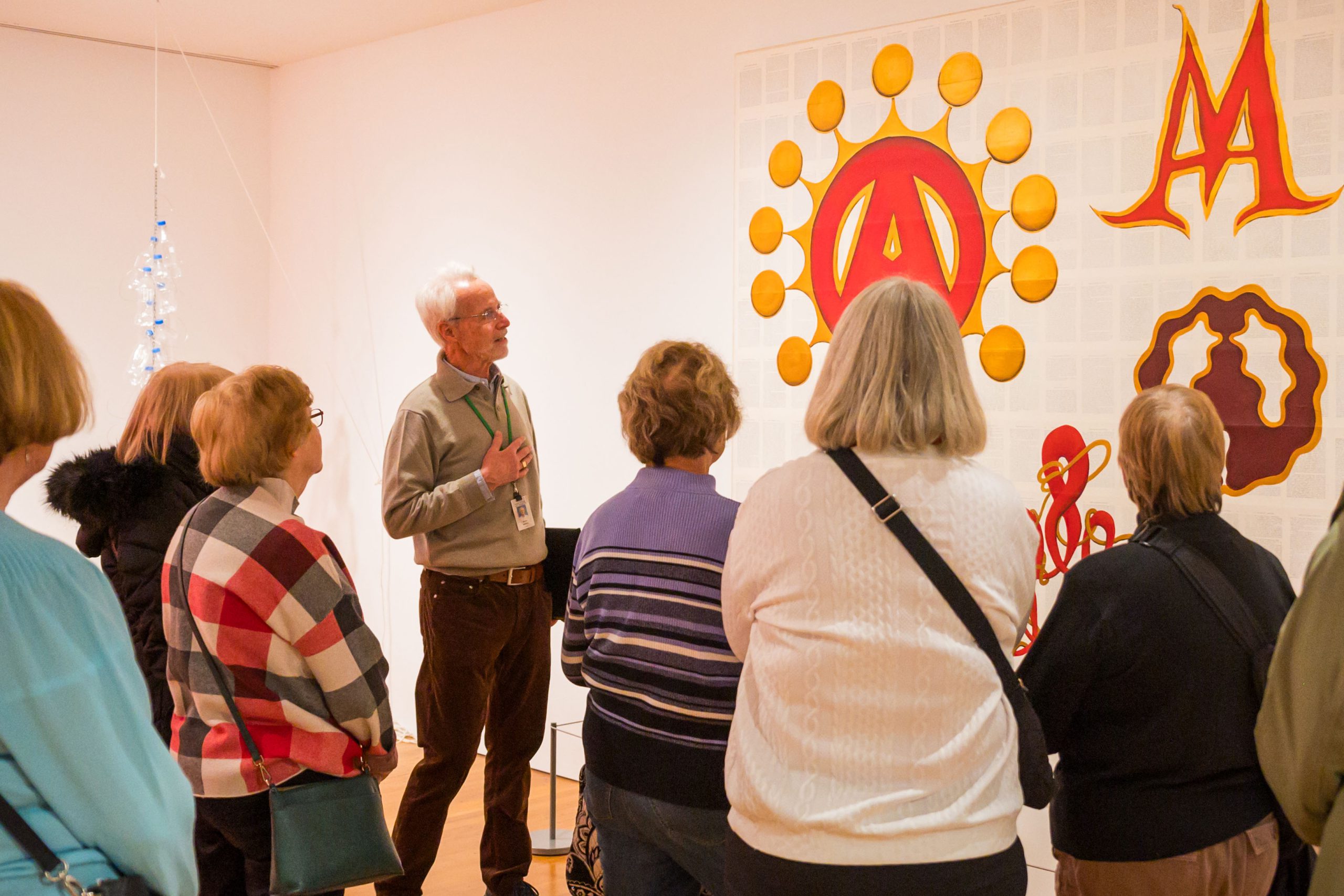 A group of guests during a tour of the Contemporary Art gallery