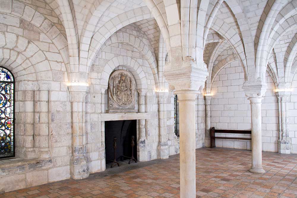 'Chapter House of the Benedictine Priory of Saint John at Le Bas-Nueil', French, 1150–1190, 1927.46.