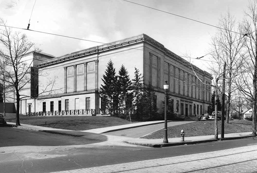 The 1933 addition viewed from Salisbury Street at Tuckerman Street corner