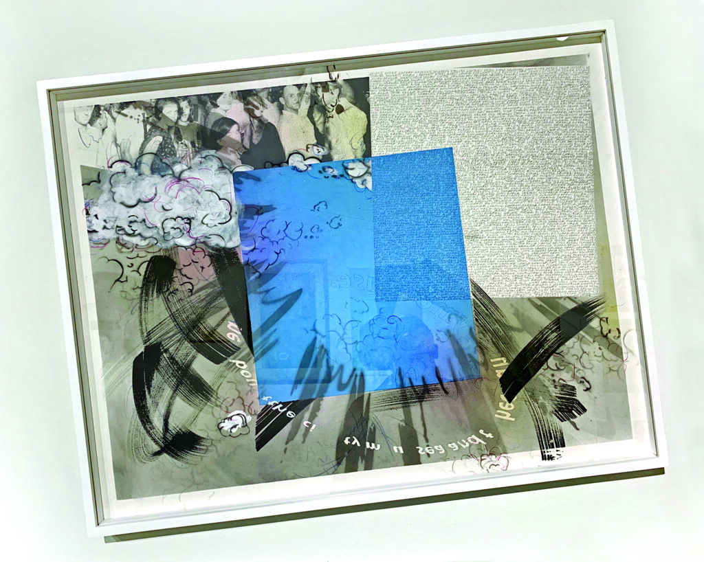 Nyeema Morgan, 'Dear Arlene (Mom)', 2019, screenprint, acrylic, Sumi ink, and graphite