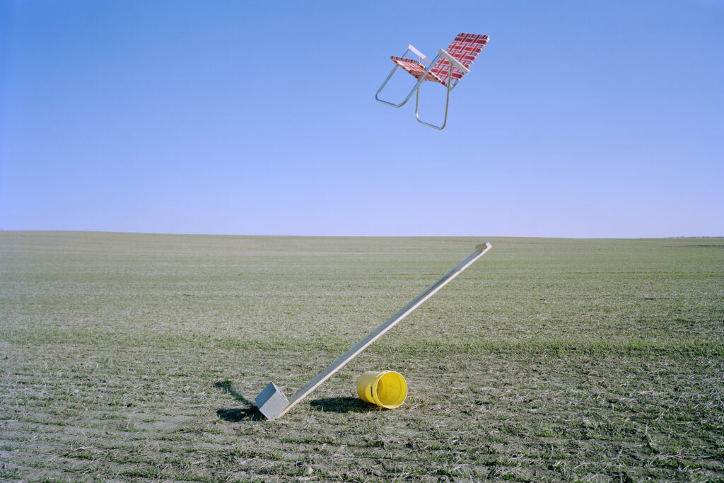 Detail of 'Lawn Chair Catapult' by Adam Ekberg