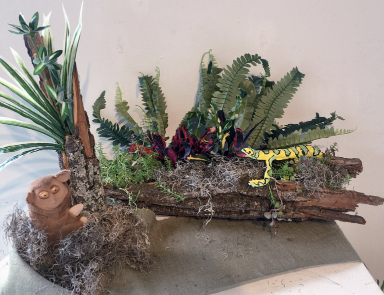 Work by ASPiRE! artists in the 'Botanica Fantastica' exhibition
