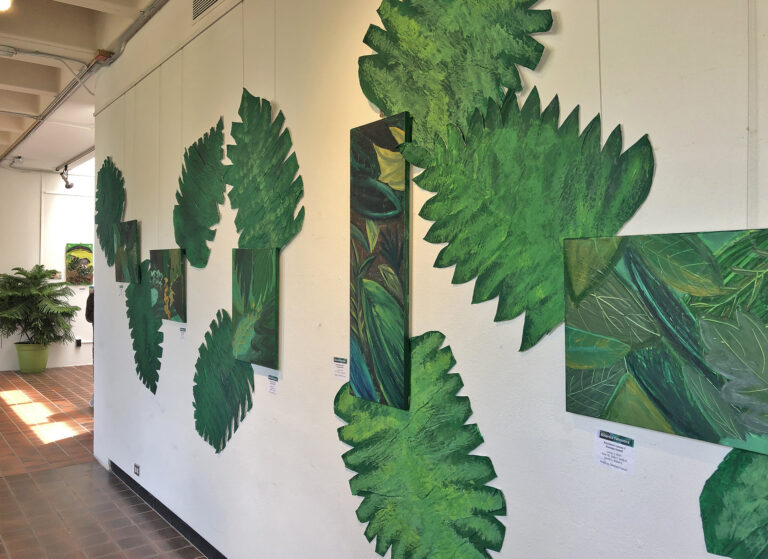 Work by ASPiRE! artists in the 'Botanica Fantastica' exhibition