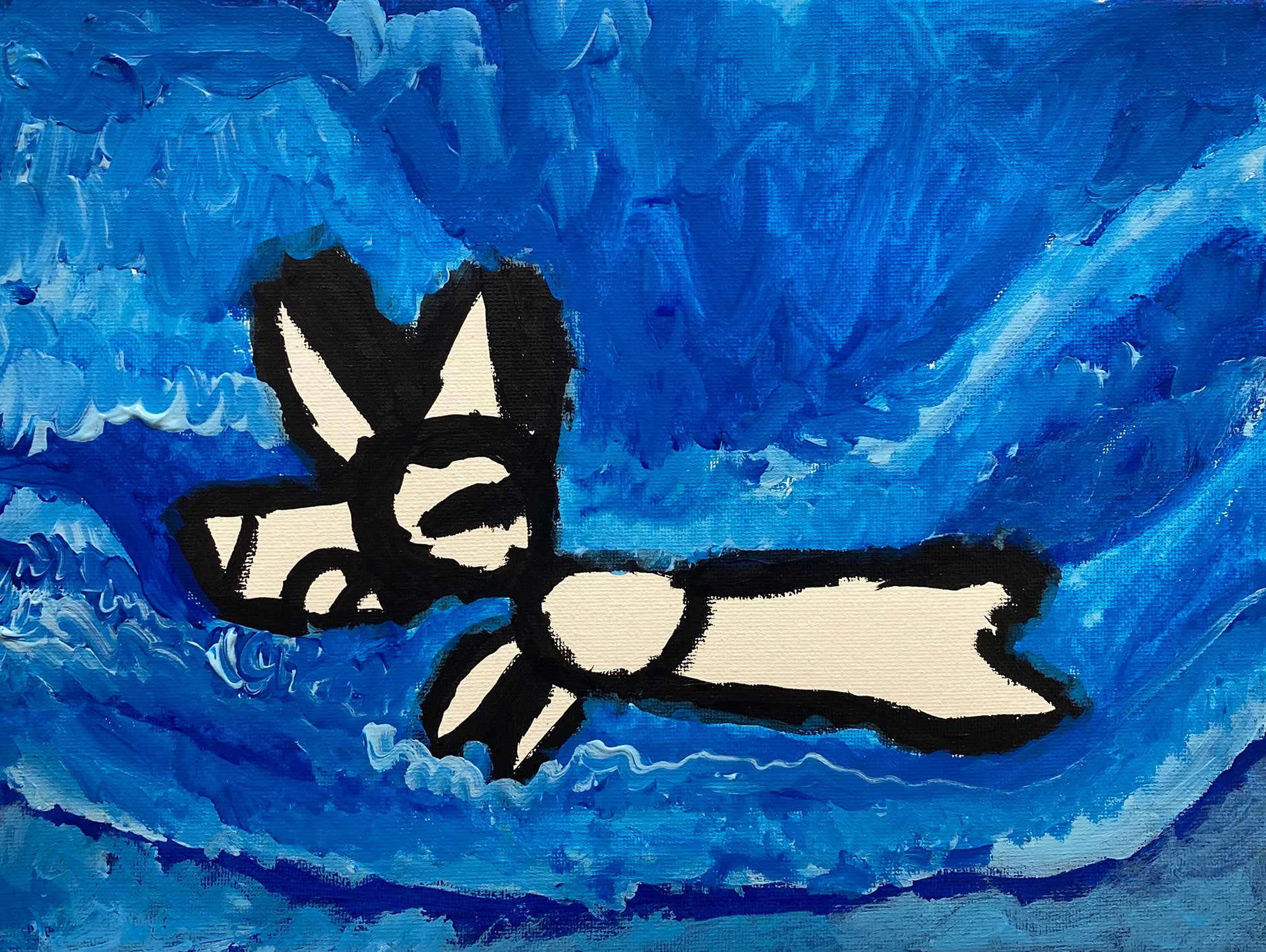 A work from the group exhibit 'Happy Sharing Who I Am'