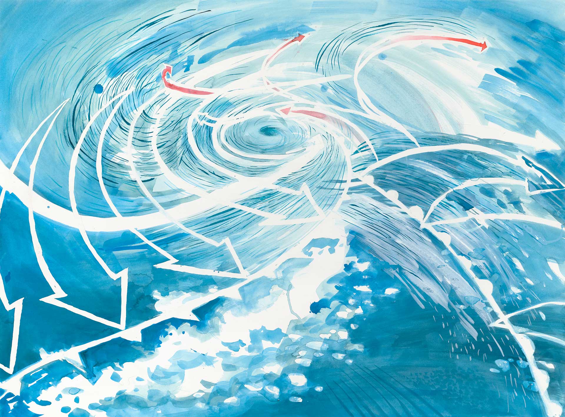 Christa Donner, 'Perfect Storm,' 2025, pigmented ink and acrylic on paper