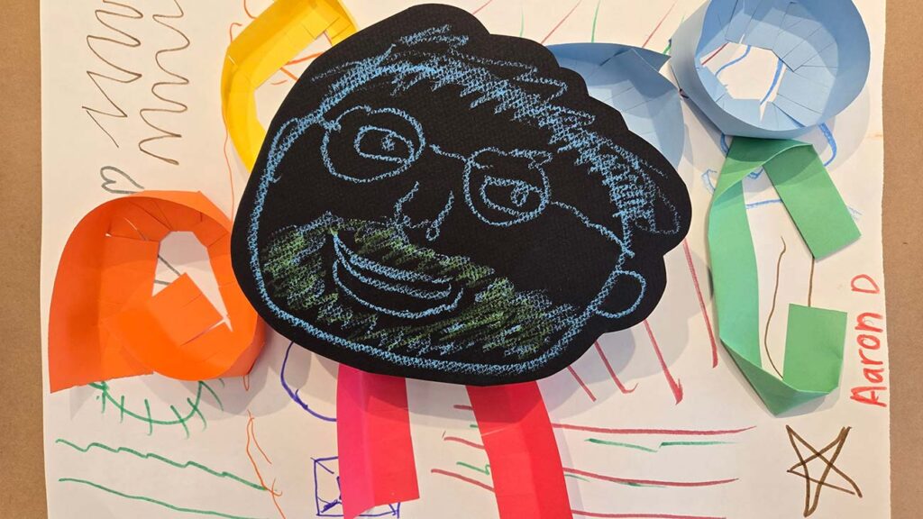 Detail of work in the exhibition 'ASPiRE! Artists: Elements & Principles'
