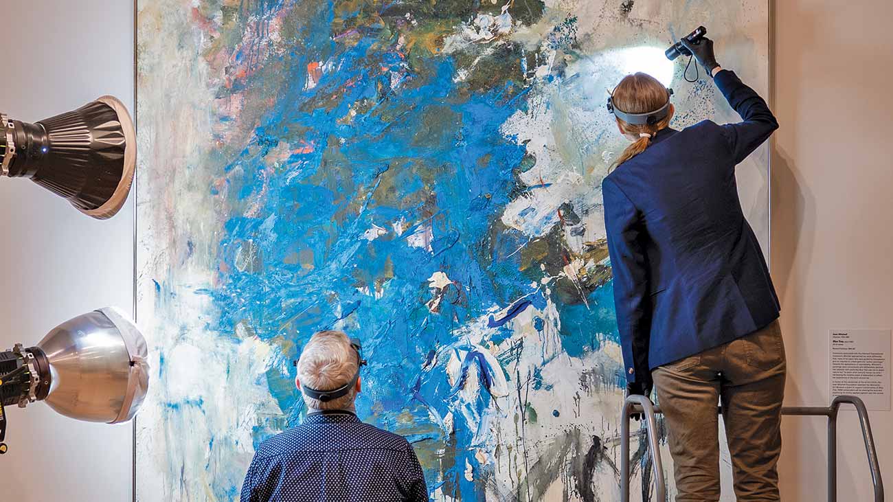The conservation of Joan Mitchell’s “Blue Tree”