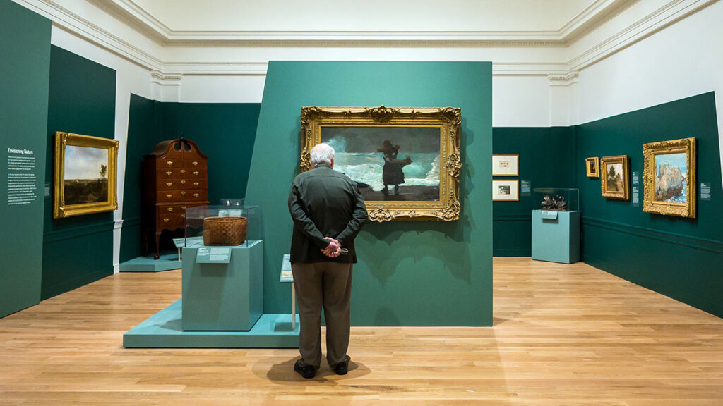 View of the American Art galleries
