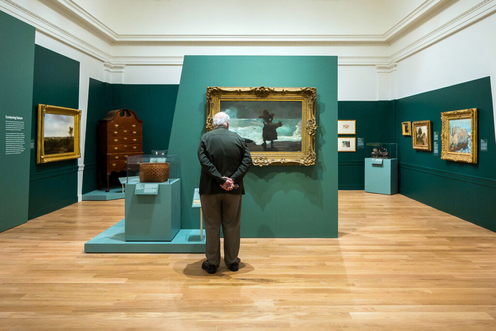 View of the American Art galleries