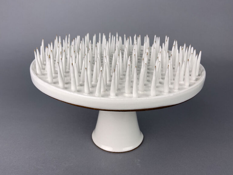 Hayle Lovstedt, 'Hostile 5: Hostile Cake Stand,' Ceramic and Majolica