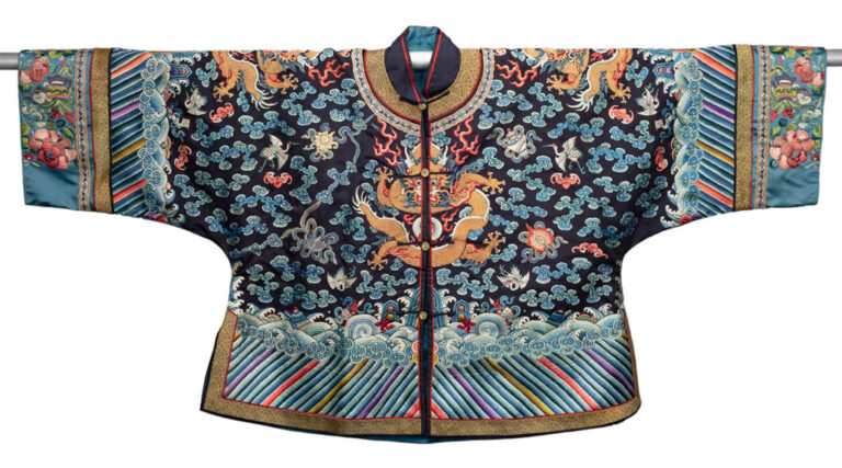 Woman's Jacket, Qing Dynasty, late 19th century, embroidered silk
