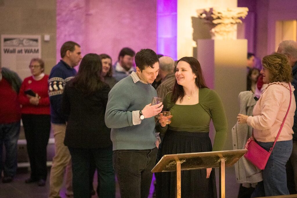 Guests enjoying an After Hours event in Renaissance Court