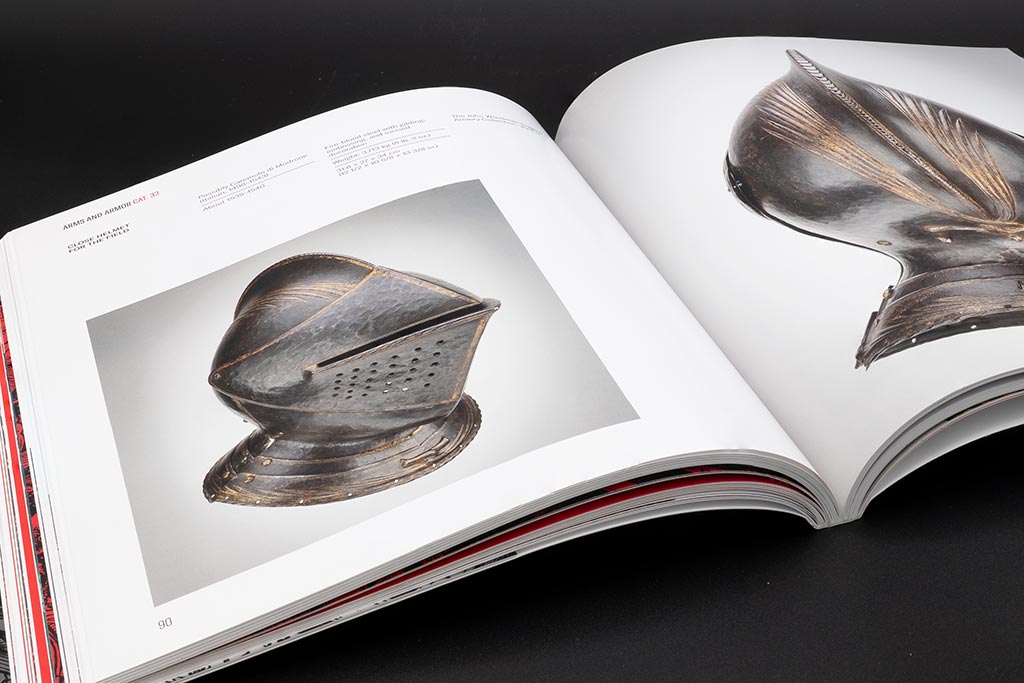 A spread from the Arms and Armor catalog