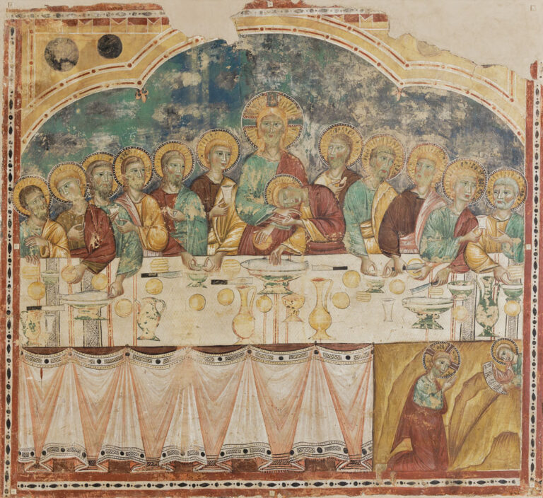 Italian, 'The Last Supper and the Agony in the Garden,' about 1300, fresco transferred to canvas