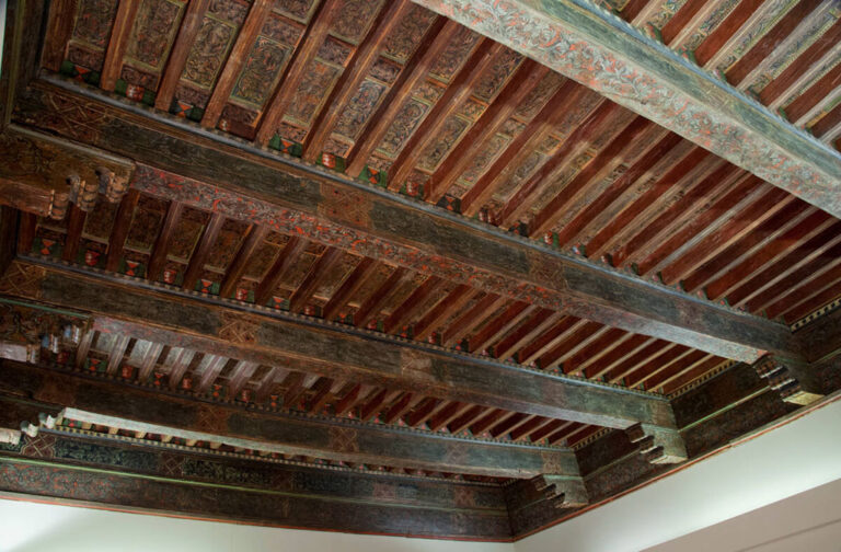 Spanish, 'Paneled Ceiling (alfarje),' 1400s, painted wood