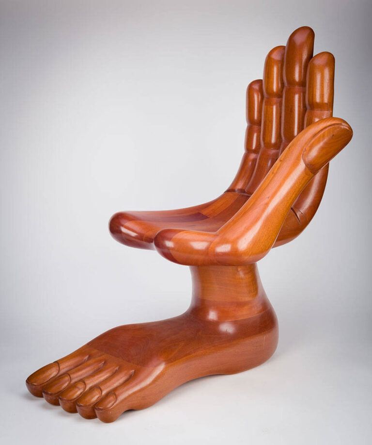 Pedro Friedeberg, 'Chair in the form of a hand and a foot,' 1957-1971, wood