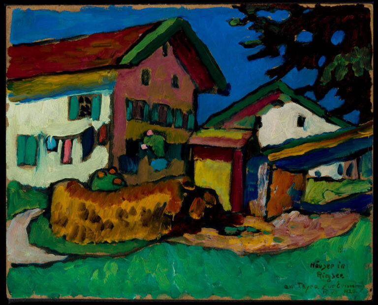 Gabriele Münter, 'House in Riegsee,' oil on pressed board