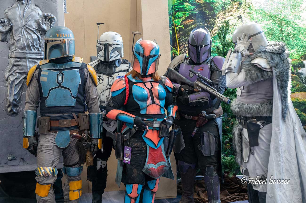A group of Mandalorians from the 501st New England Garrison